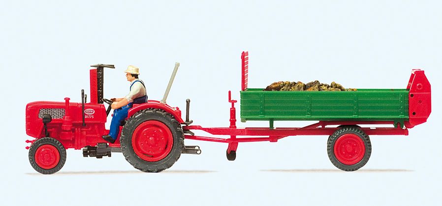 17940 Fahr Tractor with Dung Spreader