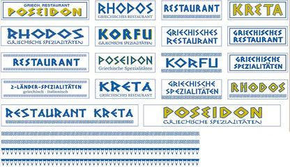 PR19401 Greek Restaurant Accessory Set