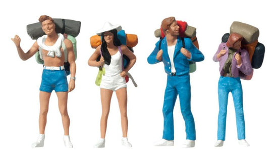 Preiser 65315 Hitchhikers (4) Figure Set