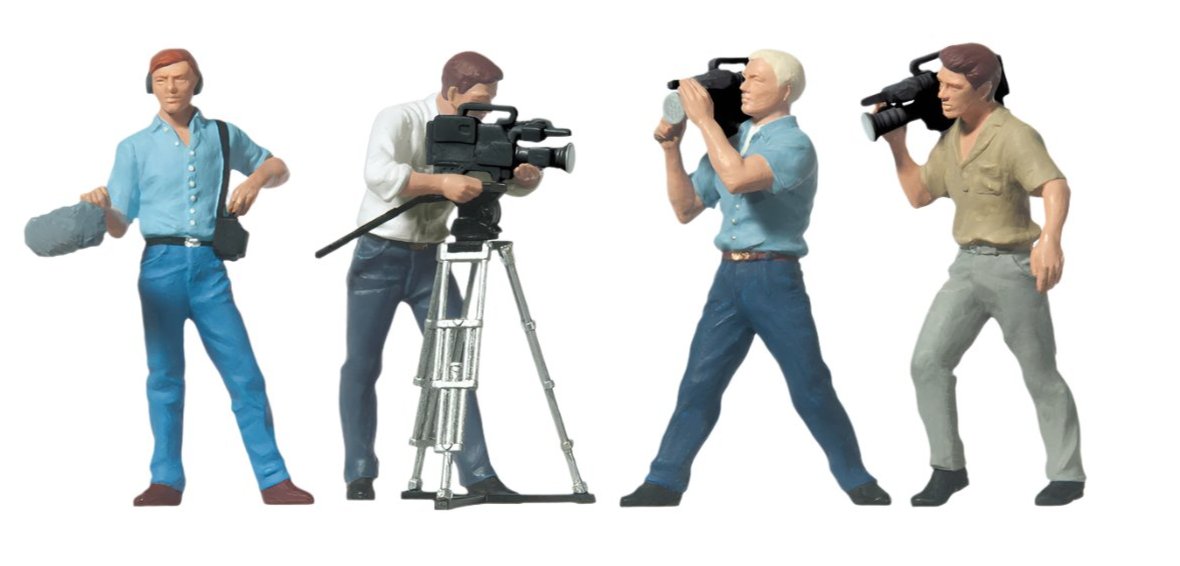 Television Crew (4) Figure Set