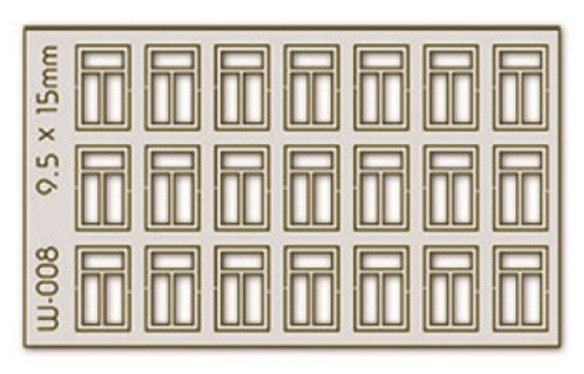 21 pcs 9.5X15mm 3 Pane Windows H0/00
