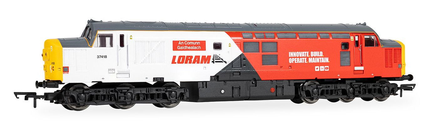 RailRoad Class 37 Loram 'An Comunn Gaidhealach' 37418 Diesel Locomotive - DCC Sound