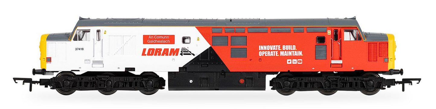 RailRoad Class 37 Loram 'An Comunn Gaidhealach' 37418 Diesel Locomotive