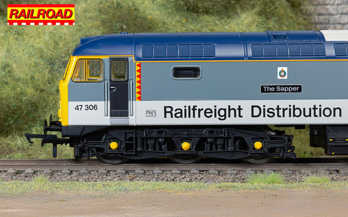 RailRoad Class 47 Railfreight Distribution 'The Sapper' 47306 Diesel Locomotive
