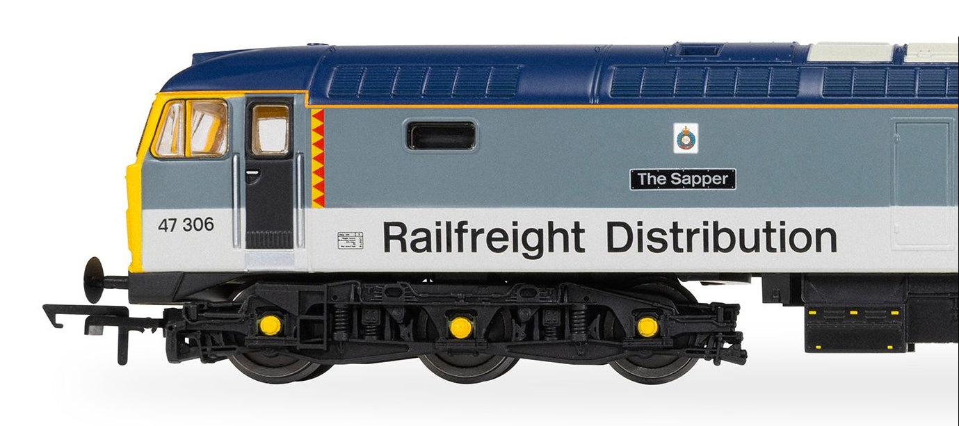 RailRoad Class 47 Railfreight Distribution 'The Sapper' 47306 Diesel Locomotive - DCC Sound