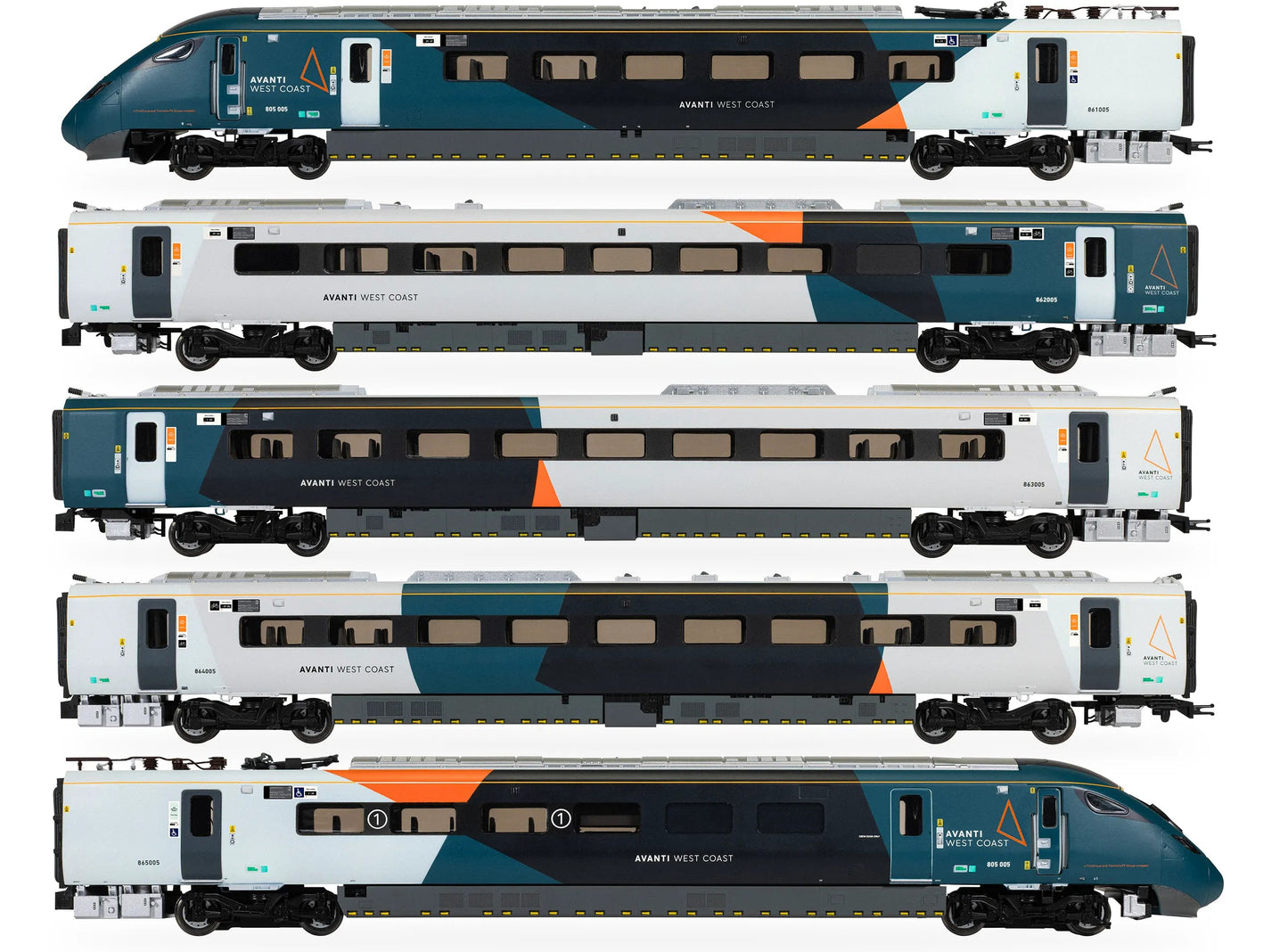 R30443 Avanti West Coast Class 805 'Evero' - 5 Car Train Pack No.805005