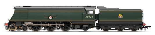 R30472SS Merchant Navy 4-6-2 BR Green Early Emblem 35028 "Clan Line" Steam Locomotive - DCC Sound & Smoke