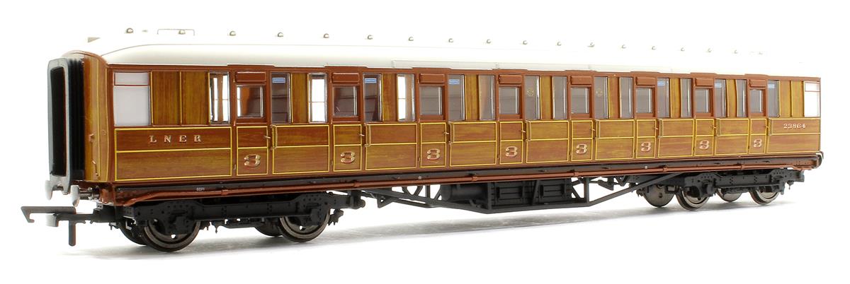 LNER 61 6 Gresley Corridor Third 23864 Teak