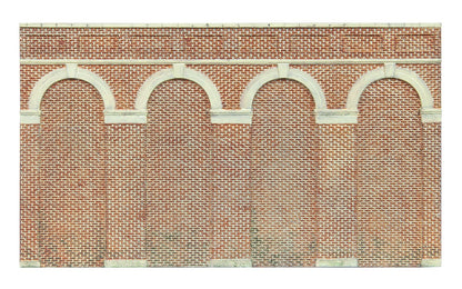 Skaledale High Level Arched Retaining Walls x2 (Red Brick)