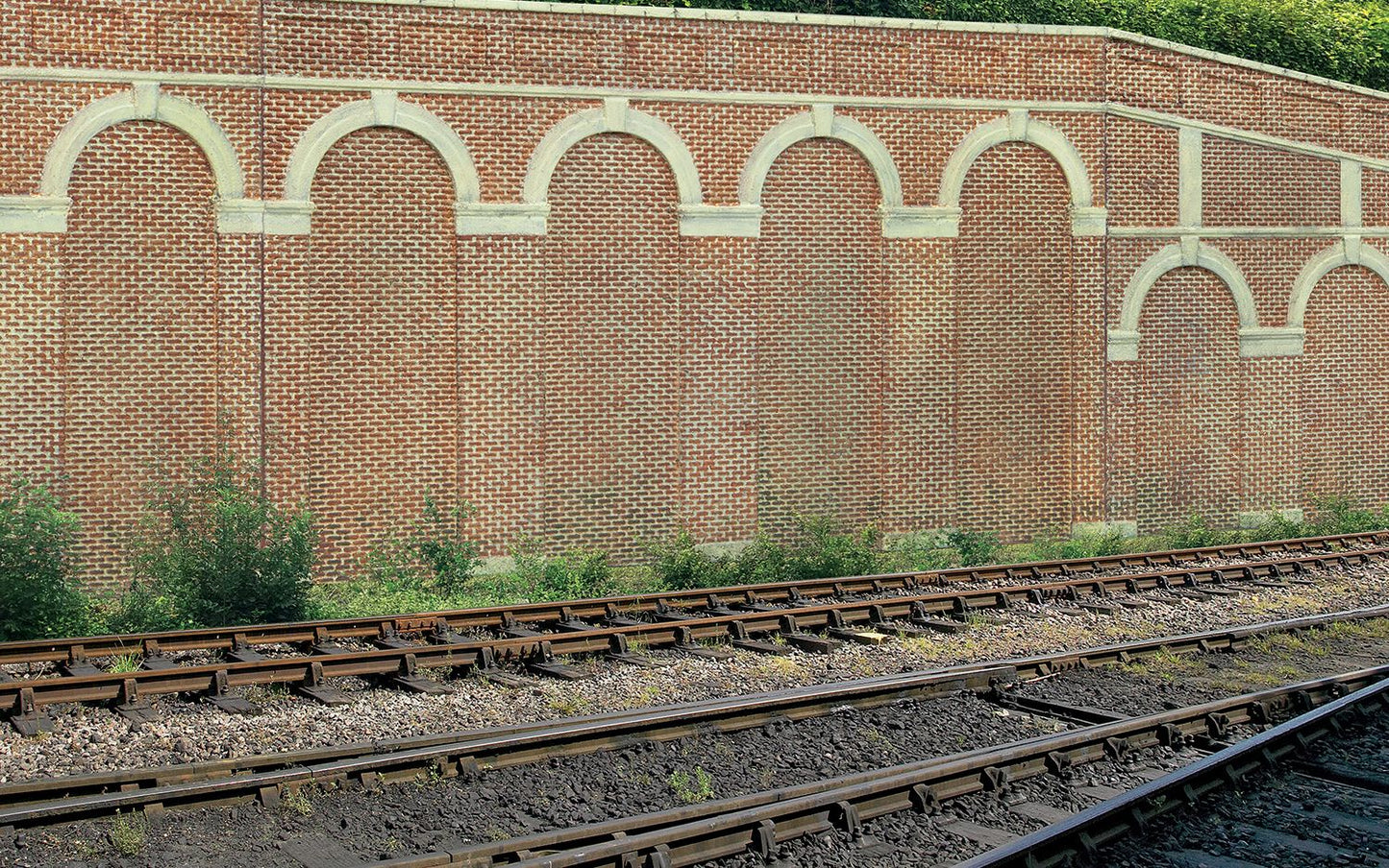 Skaledale High Level Arched Retaining Walls x2 (Red Brick)