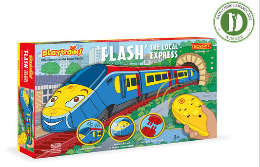 Playtrains - Flash The Local Express Remote Controlled Battery Train Set