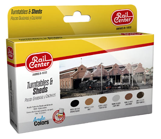 Rail Center - Turntables and Sheds Set