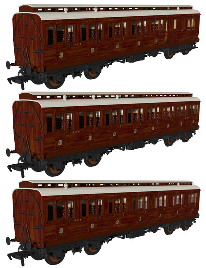 978915 GCR Mahogany 'Evolution' Non-Corridor Carriage Triple Pack
