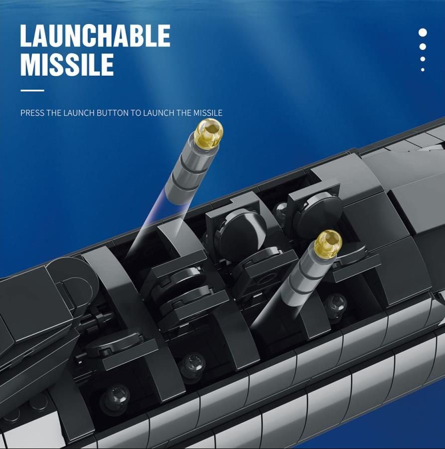 Nuclear Submarine 1498pc Construction Set
