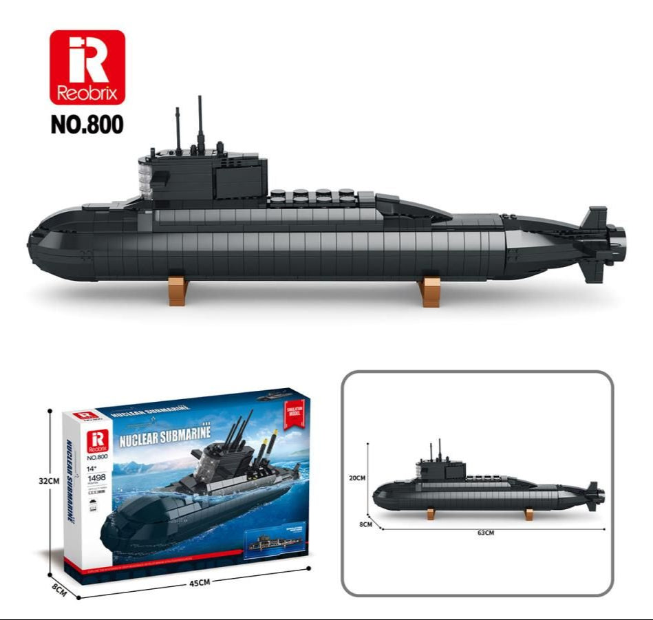 Nuclear Submarine 1498pc Construction Set