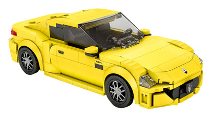 Maserati Yellow Sports Car 384pc Construction Set
