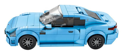 Maserati Sky Blue Sports Car 384pc Construction Set
