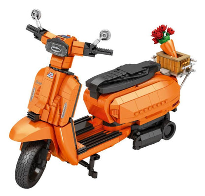 Lambretta Scooter Orange 1169pc Construction Set