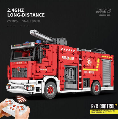 RC Fire Truck 2888pc Construction Set