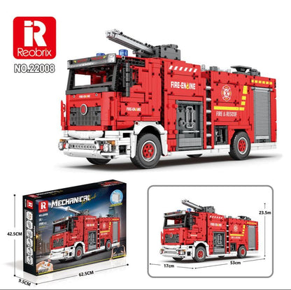RC Fire Truck 2888pc Construction Set