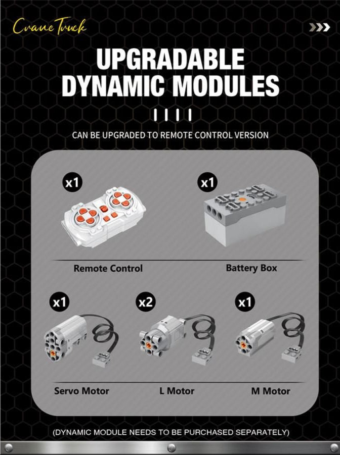 RC Crane Lorry 2328pc Construction Set