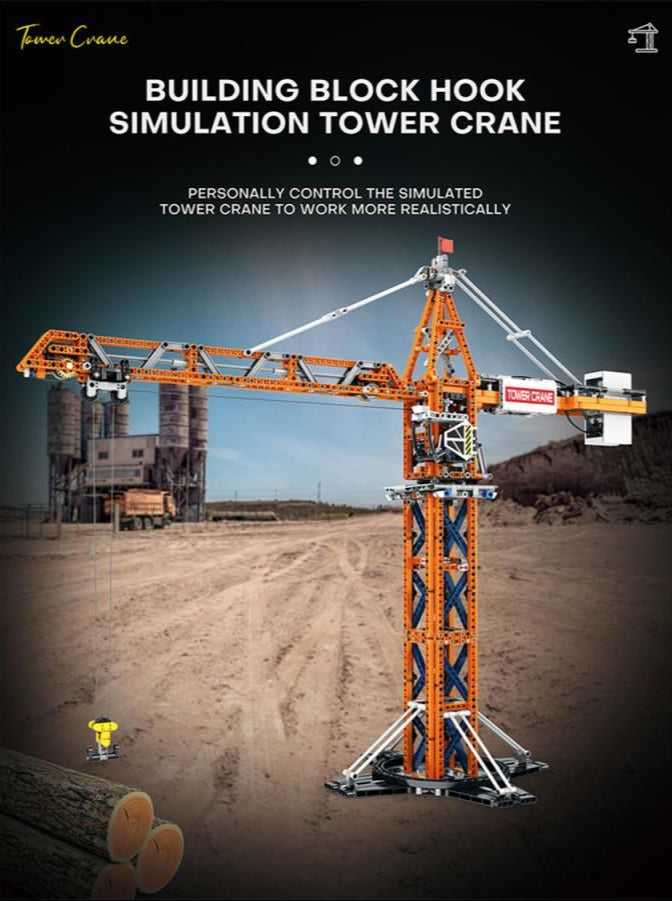 RC Tower Crane 1288pc Construction Set