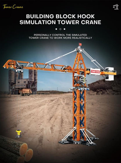 RC Tower Crane 1288pc Construction Set