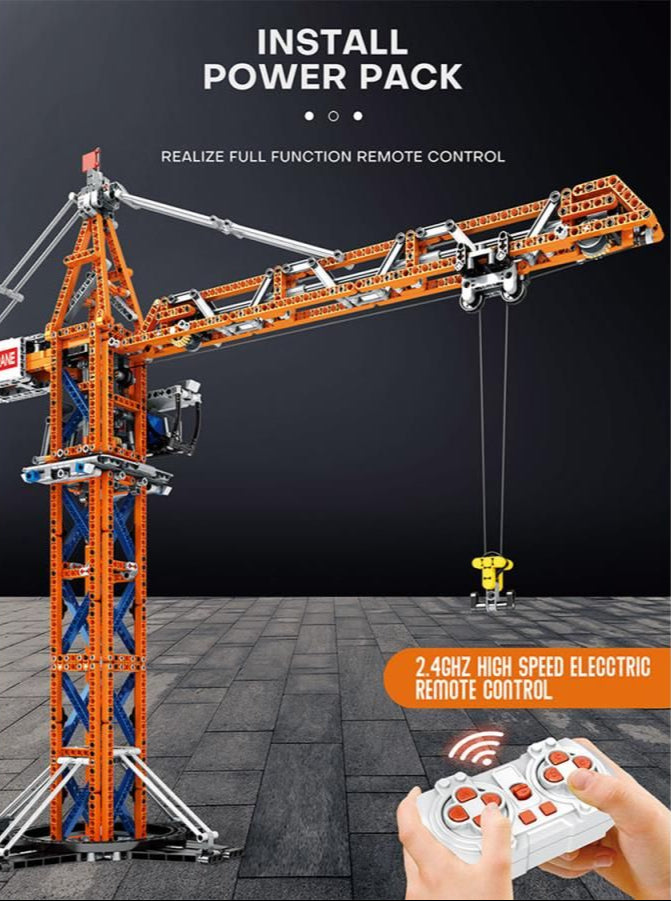RC Tower Crane 1288pc Construction Set