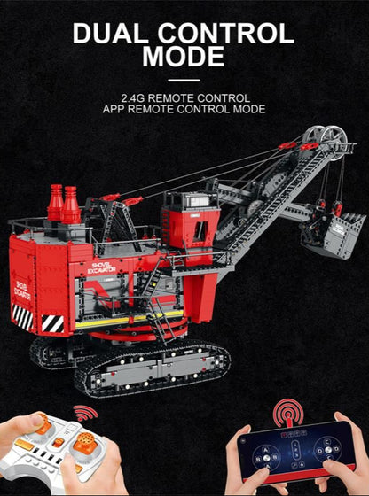 RC Electric Shovel Excavator 2968pc Construction Set