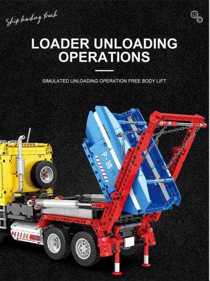 RC Dumpster Container Truck 1918pc Construction Set