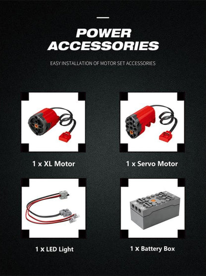 RC Dumpster Container Truck 1918pc Construction Set