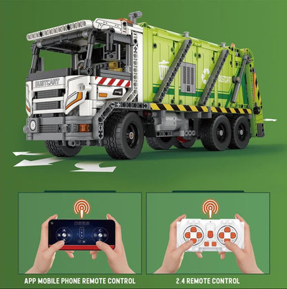 RC Garbage Truck 1458pc Construction Set