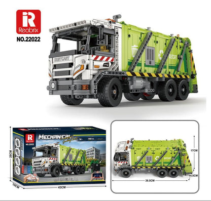 RC Garbage Truck 1458pc Construction Set