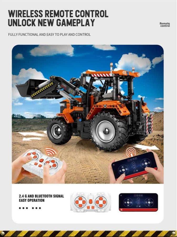 RC Front Loader Tractor 1496pc Construction Set