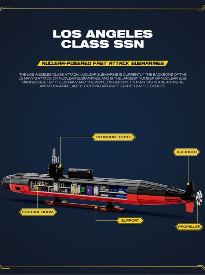 American Submarine 2988pc Construction Set