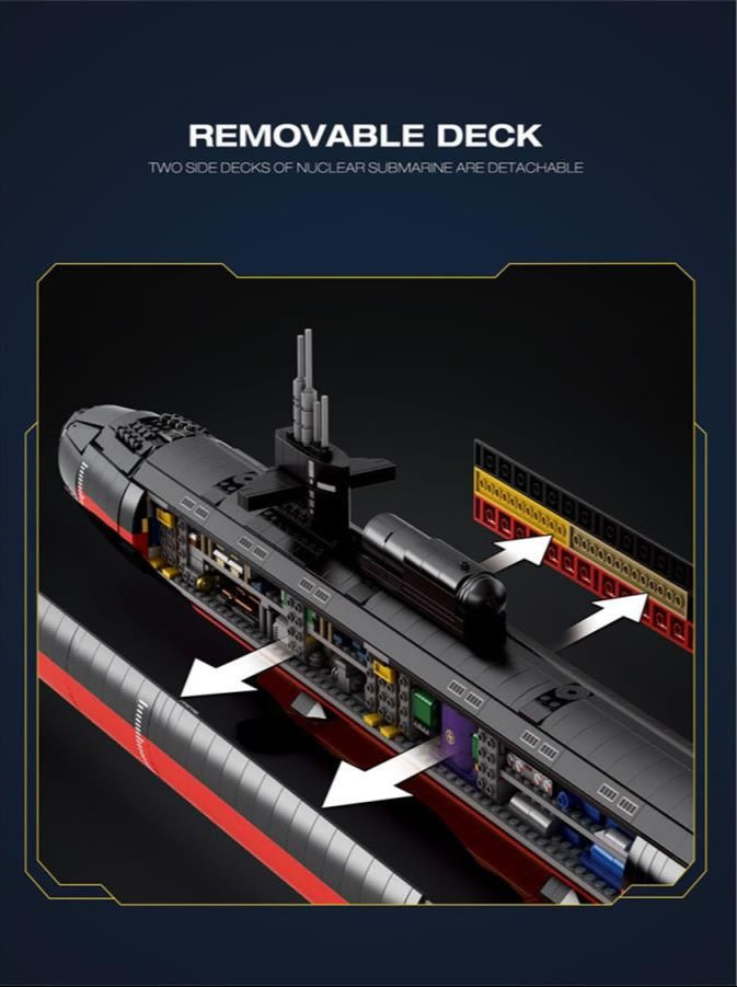 American Submarine 2988pc Construction Set