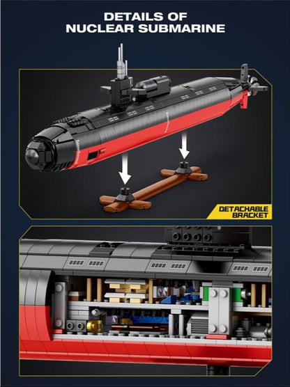 American Submarine 2988pc Construction Set