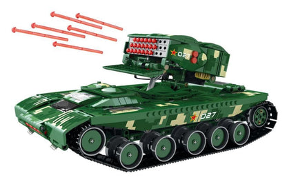 RC Missile Firing Tank 1488pc Construction Set