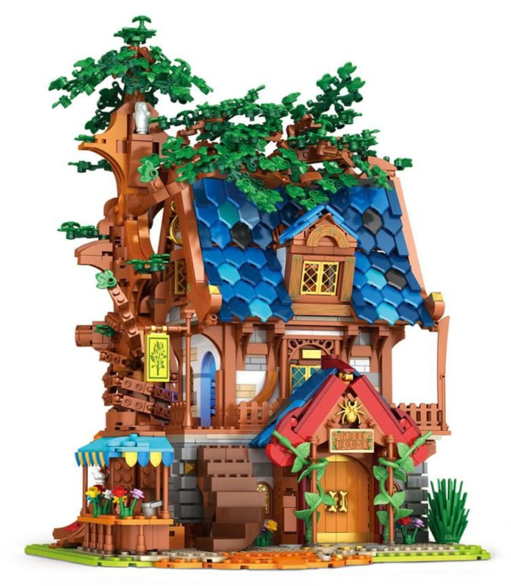 Reobrix 66008 Medieval Tree House 2566pc Construction Set – Rails