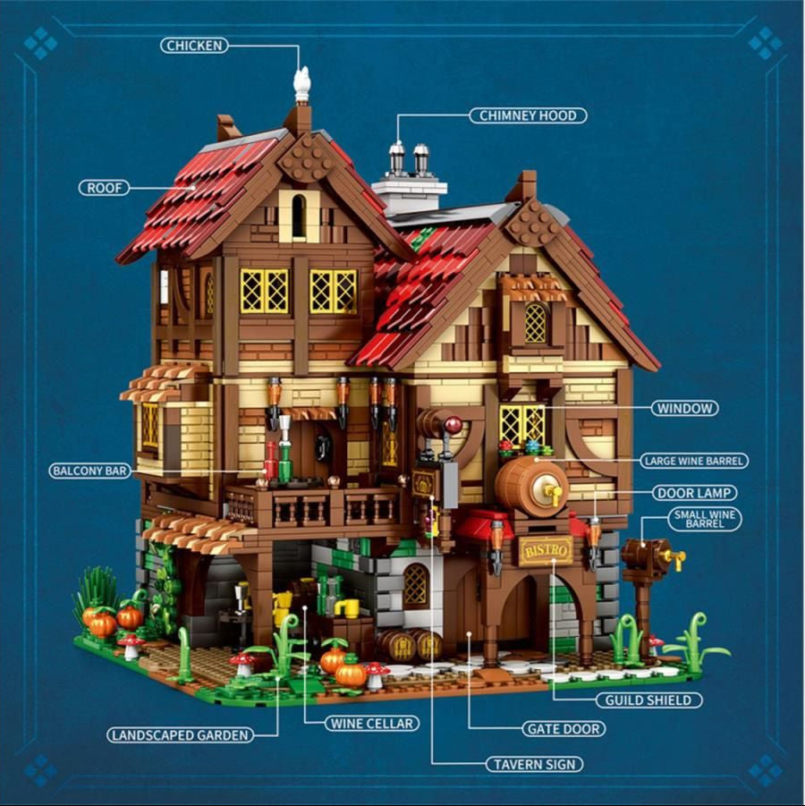 Medieval Bistro 2831pc Construction Set