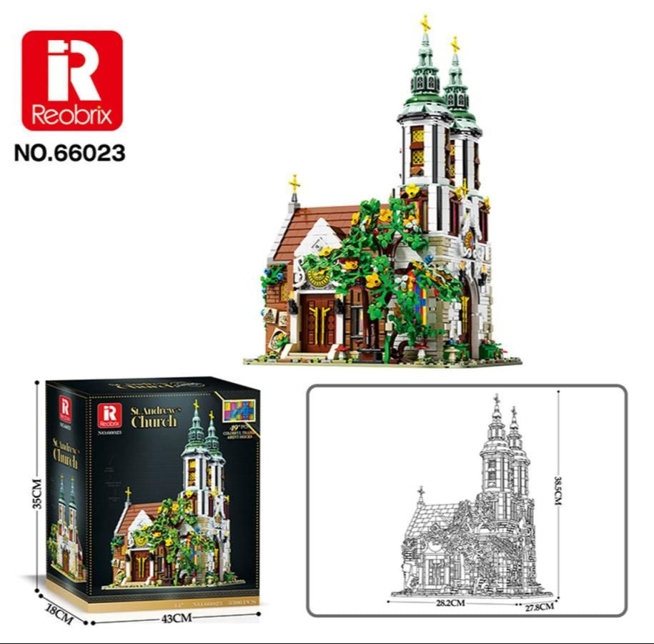 St Andrew's Church 3087pc Construction Set