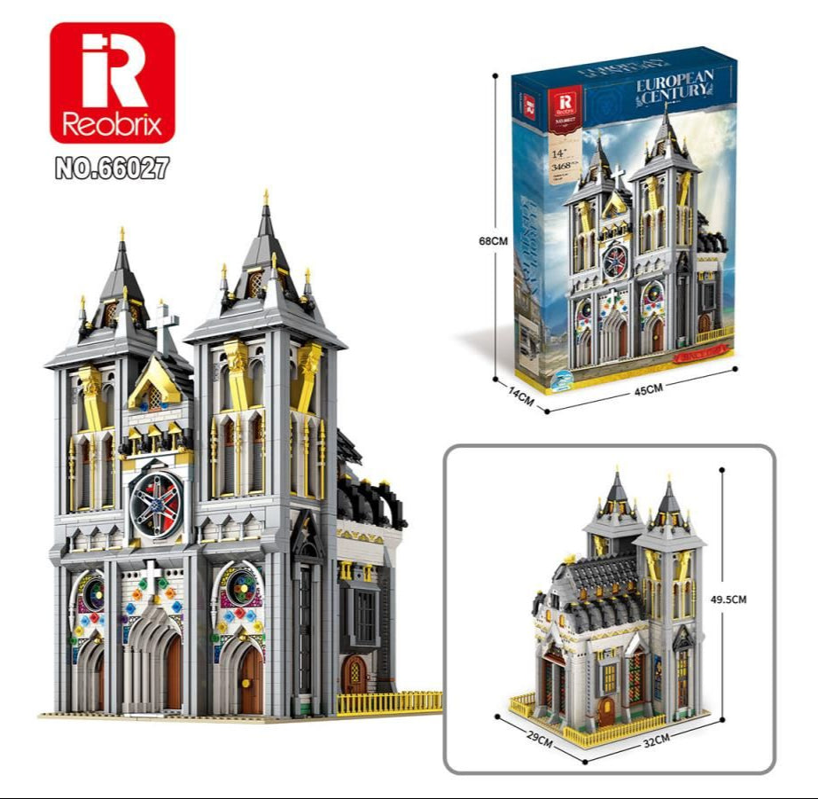 Medieval Church 3468pc Construction Set