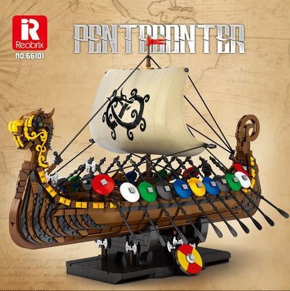 Viking Ship 2547pc Construction Set