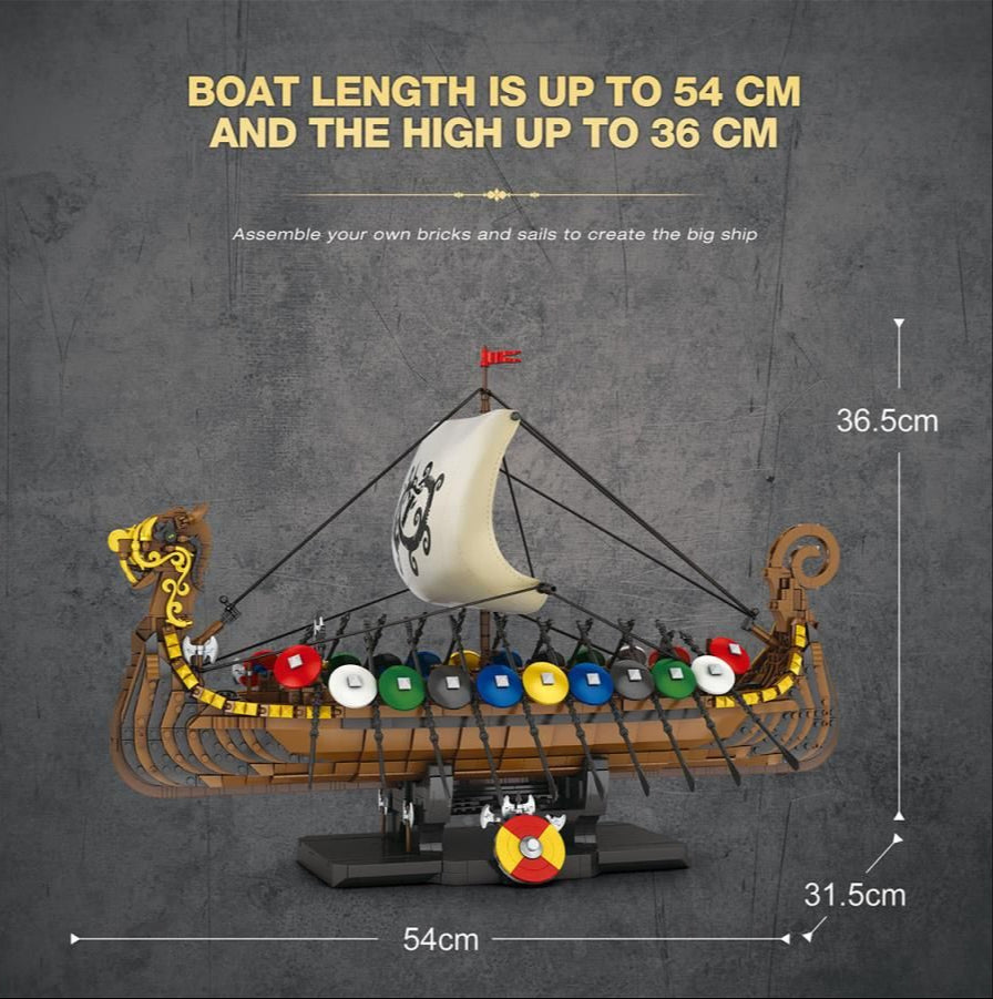 Viking Ship 2547pc Construction Set