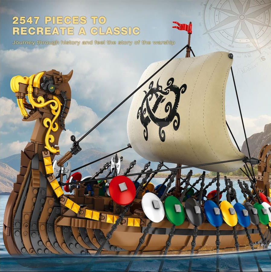 Viking Ship 2547pc Construction Set