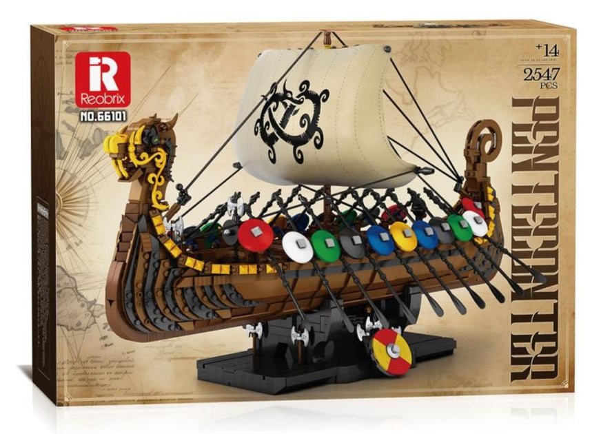 Viking Ship 2547pc Construction Set