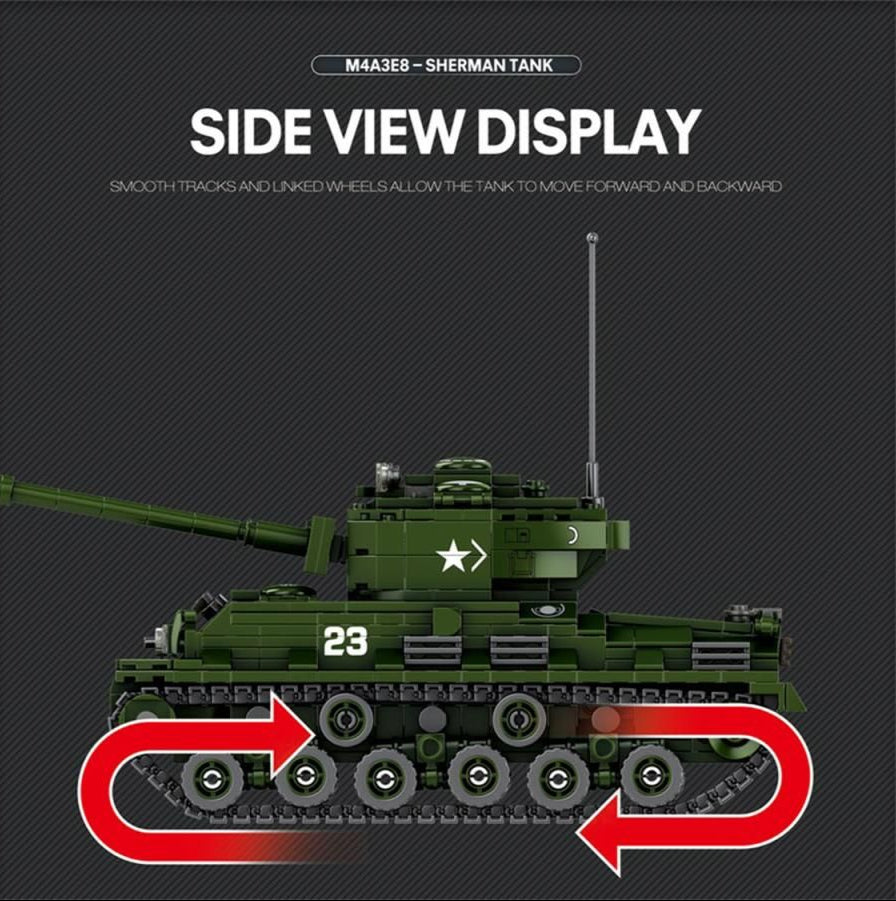 World of Tanks Sherman 836pc Construction Set