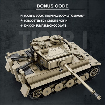 World of Tanks Tiger I 1138pc Construction Set