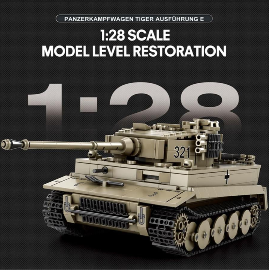 World of Tanks Tiger I 1138pc Construction Set