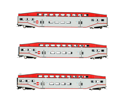 Pre-Owned 2588 Bombardier Control Car & Coach 3 Car Set 'Caltrain'